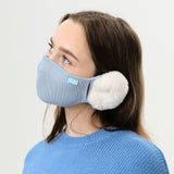 Women's Winter Mask Balaclava Outdoor Protect Face Cover with Earmuffs