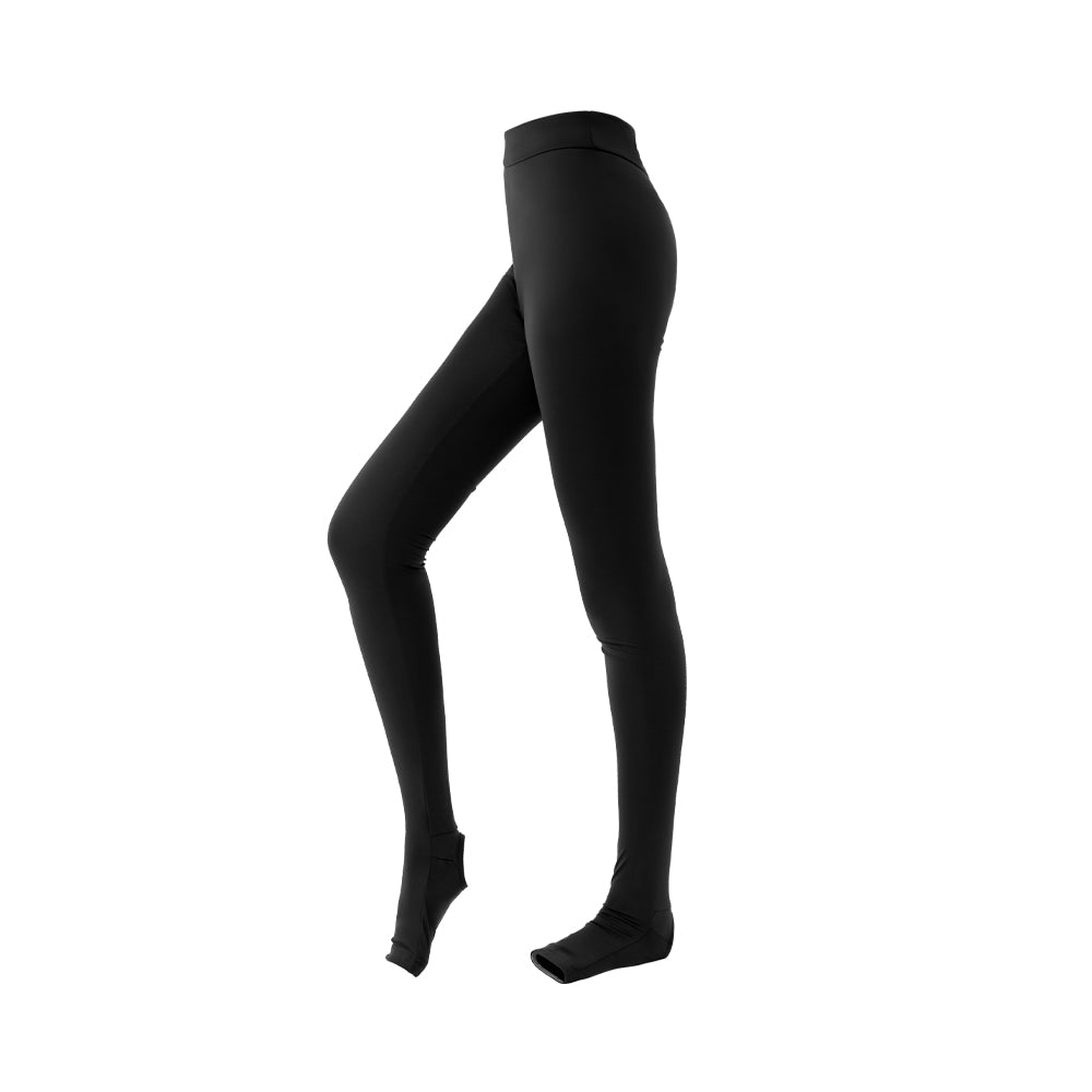 Women's Sunscreen Feet Cover Legging UPF 50+ - M / Black