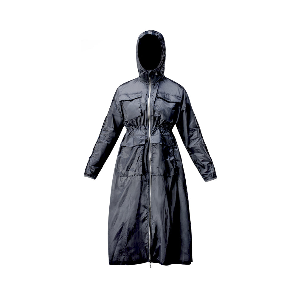 black water repellent wind coat
