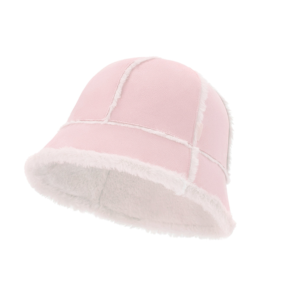 US Stock Winter Faux Fur Bucket Hat Fluffy Fuzzy Vintage Hat