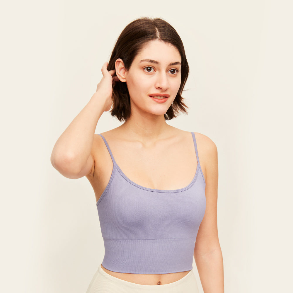 Women's Sexy Crop Top Seamless Underwear Tank Sports Camisole UPF 50+